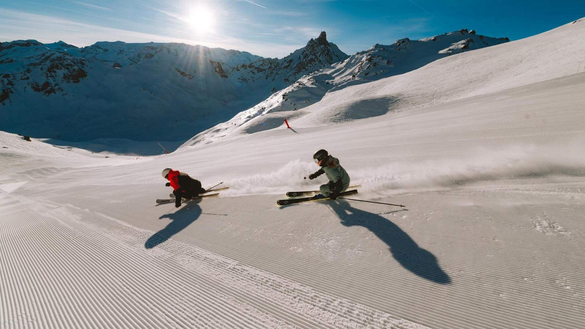 In March in Les 3 Vallées