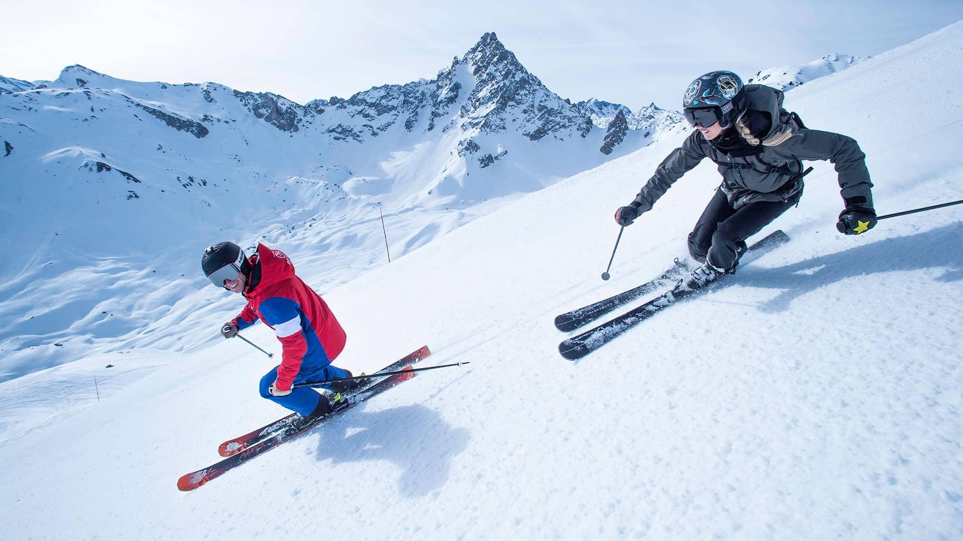 Gezamenlijke selectie Rijp wang Adult ski lessons and ski off piste with esf ski school 3 Valleys, France,  in the French Alps, Savoie - Les 3 Vallées