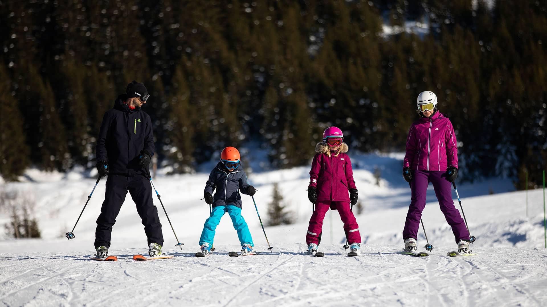 Family-friendly skiing