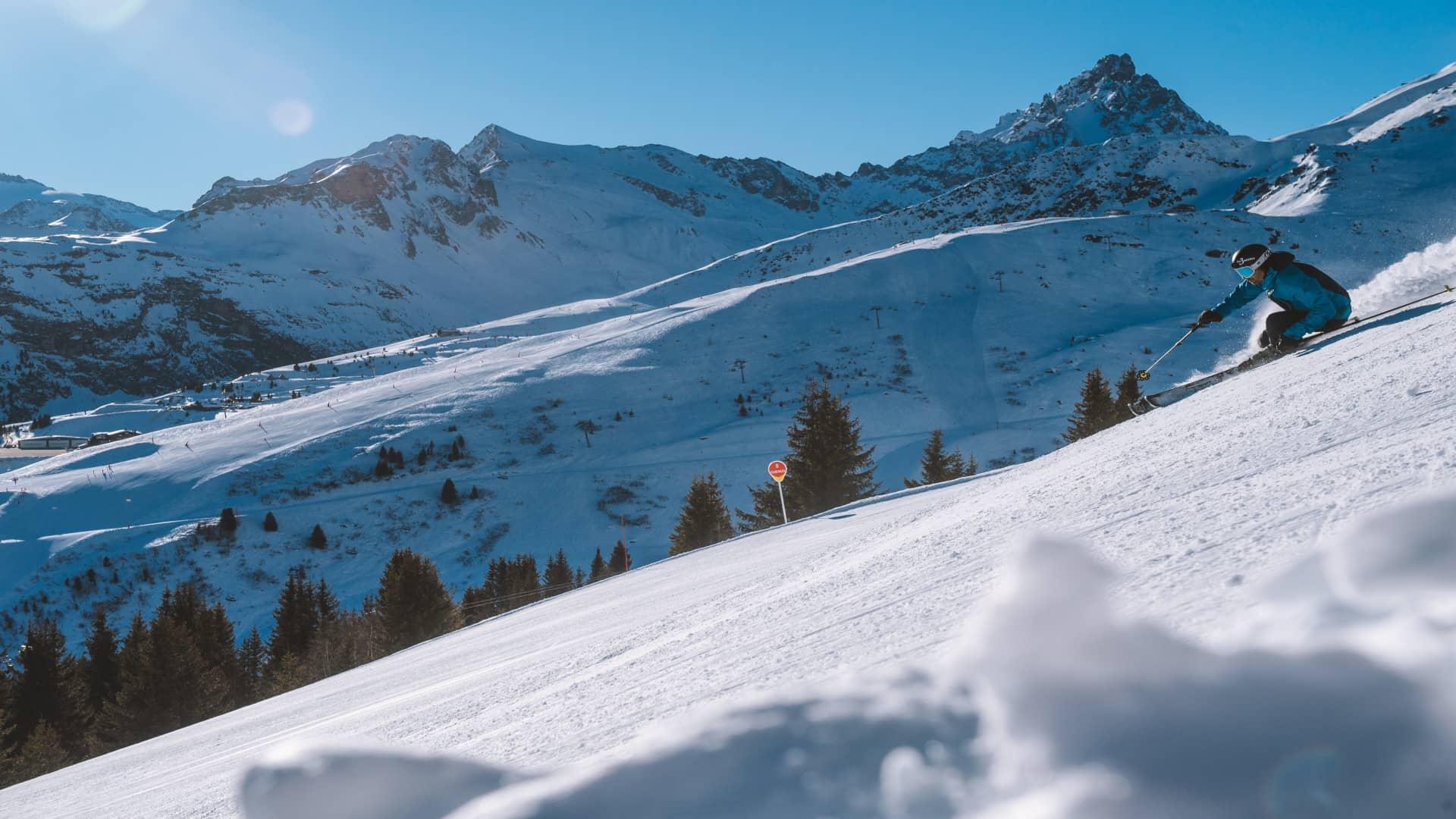 In April in Les 3 Vallées