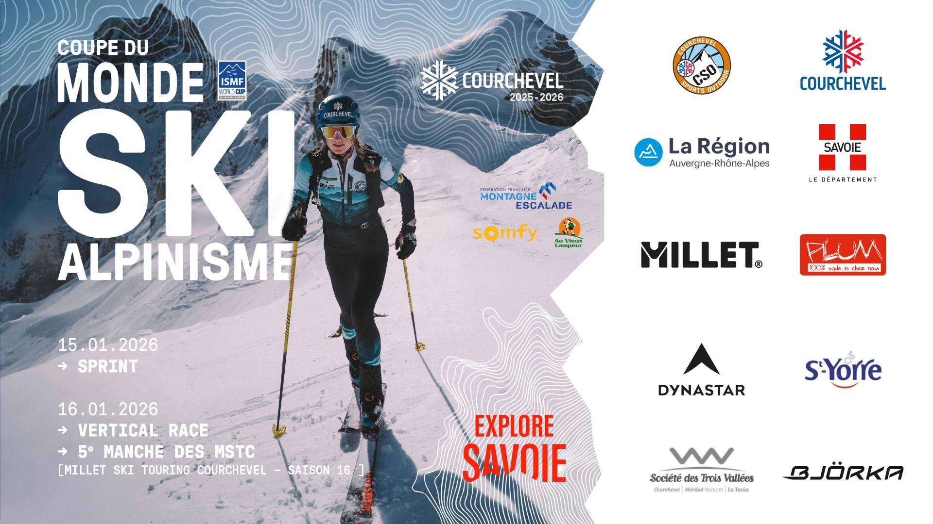 Coupe du Monde de Ski Alpinisme les 15 et 16 janvier 2026 à Courchevel