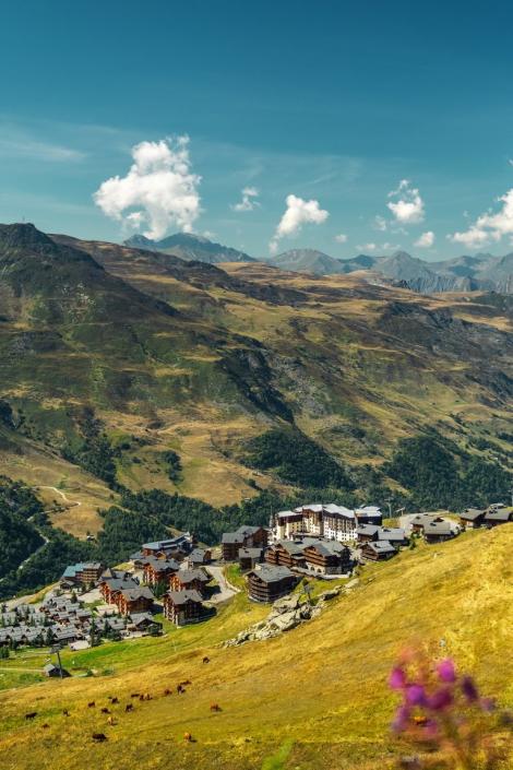 Les Menuires l'été dans Les 3 Vallées