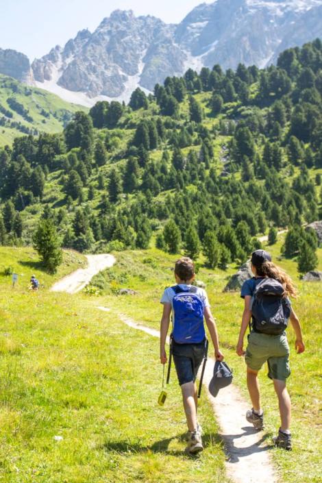 Hiking itineraries for family holidays in Les 3 Vallées