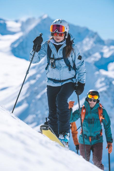 Ski touring in Méribel