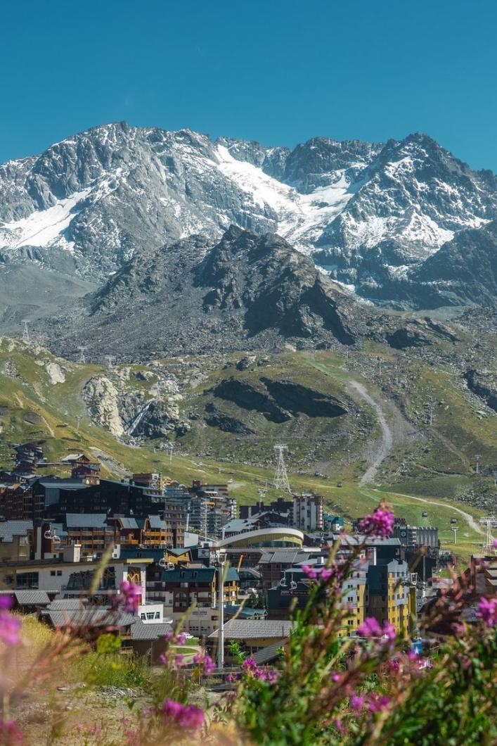 Val Thorens in summer in Les 3 Vallées