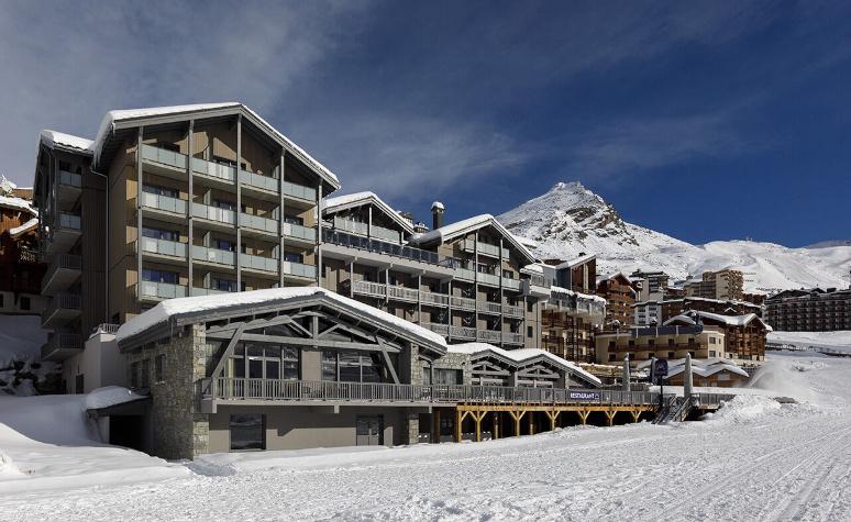 My hotel in April in Les 3 Vallées