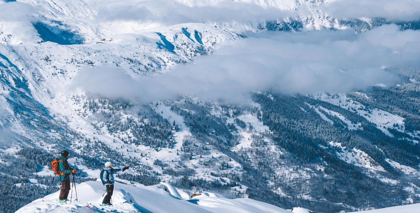 Ski de randonnée entre amis à Méribel dans les 3 Vallées