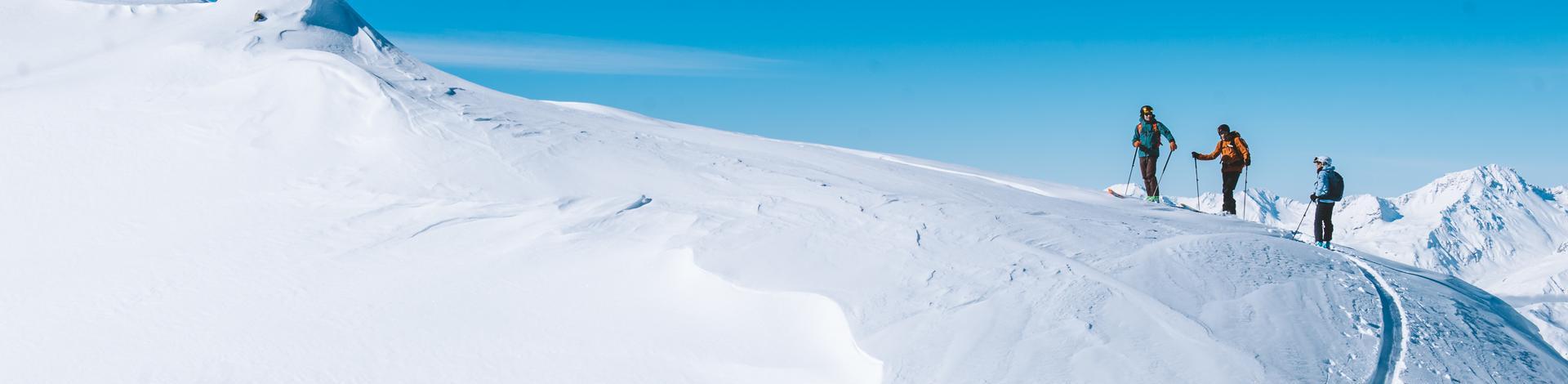 Ski touring with friends in the 3 Valleys