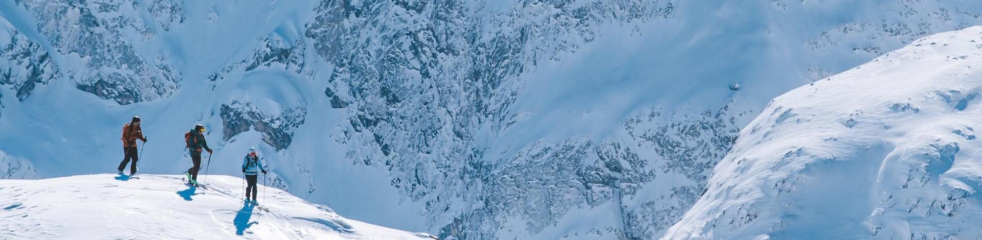 Ski de randonnée entre amis dans les 3 Vallées