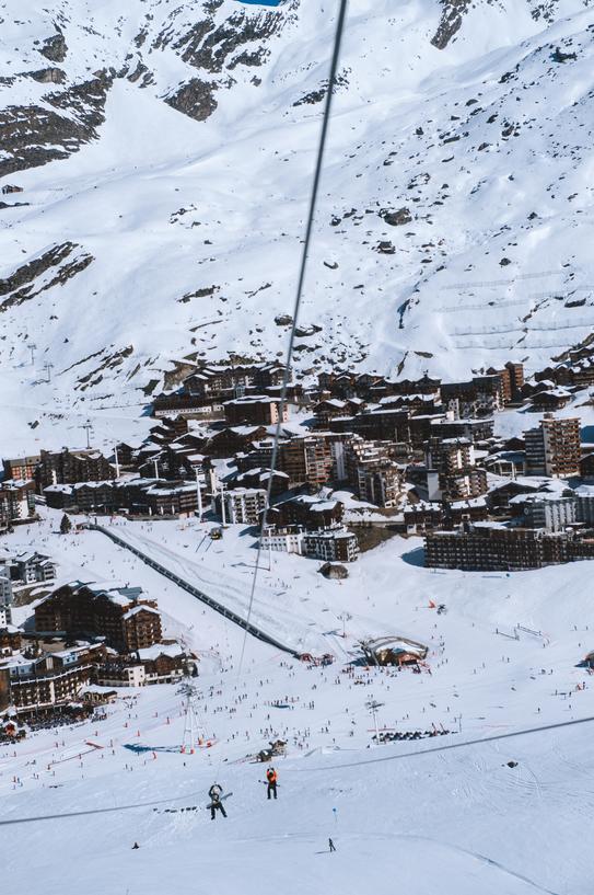 Tyrolienne de Val Thorens dans Les 3 Vallées