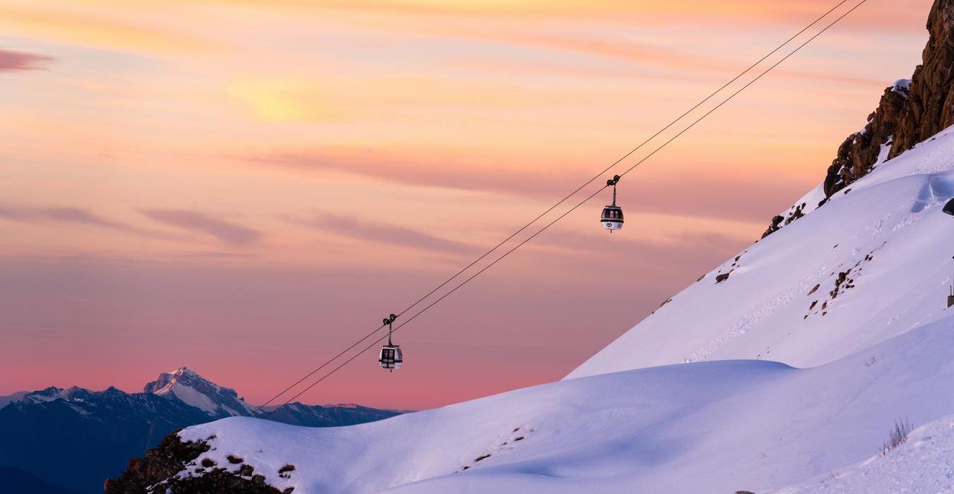 Vue sur Méribel, station des 3 Vallées