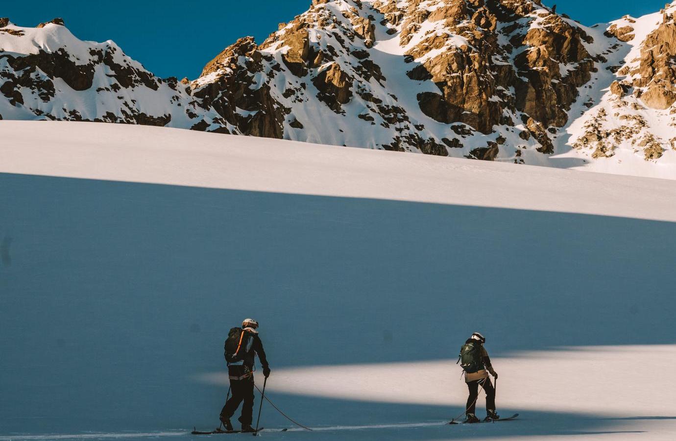 ski touring in Val Thorens in the 3 Valleys