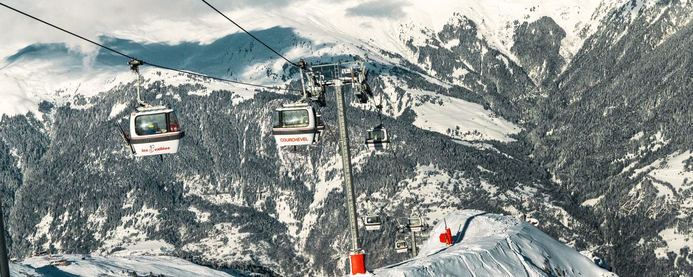 La télécabine de Vizelle à Courchevel dans Les 3 Vallées