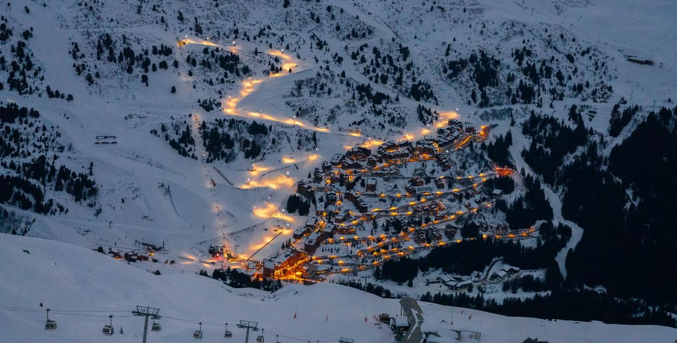 Vue sur Méribel dans Les 3 Vallées