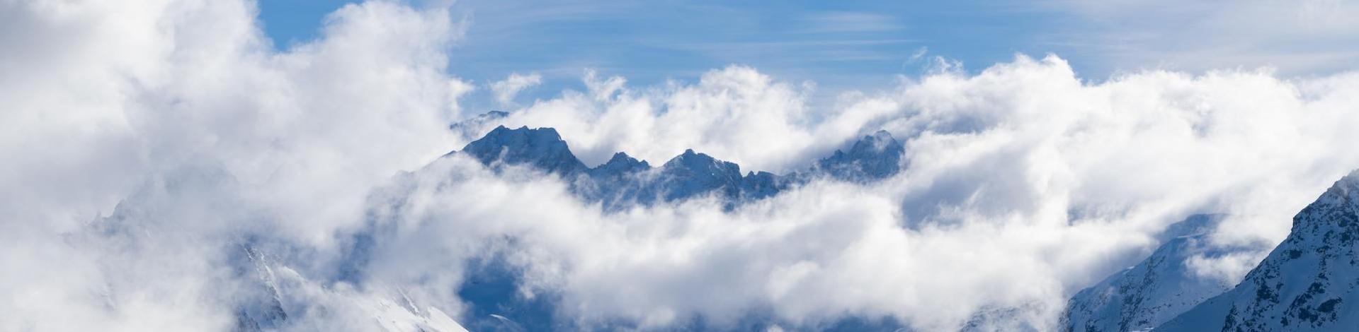 Vue sur Méribel, station des 3 Vallées