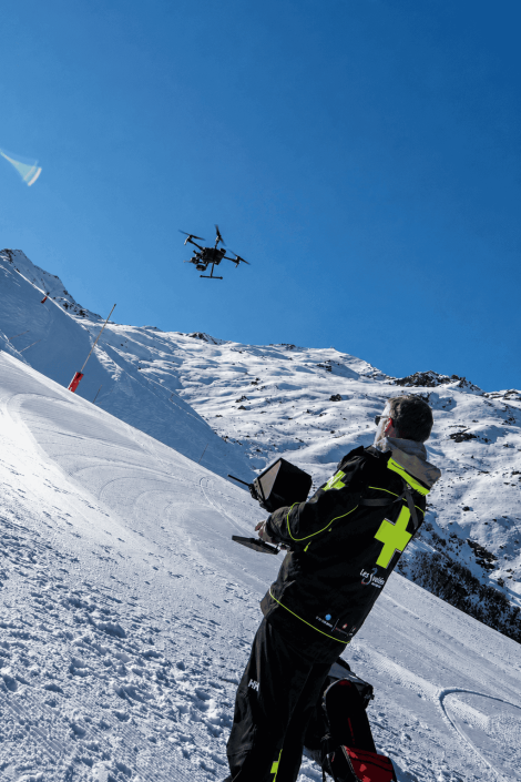 Nouveau drone autonome de secours &agrave; Val Thorens dans Les 3 Vall&eacute;es