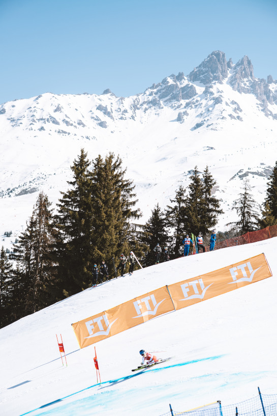 Ana Buck lors des Finales de la Coupe du Monde de Ski Alpin en 2022 à Courchevel Méribel