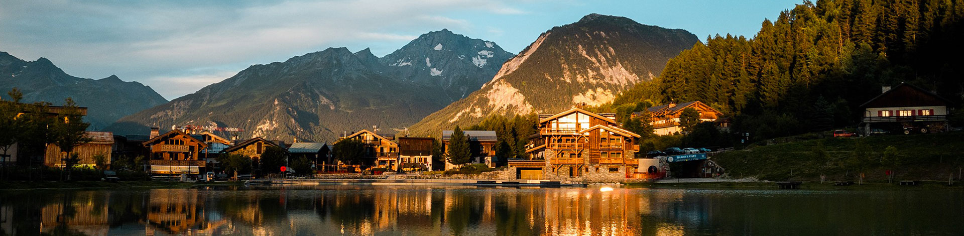 Le Praz lake in Courchevel