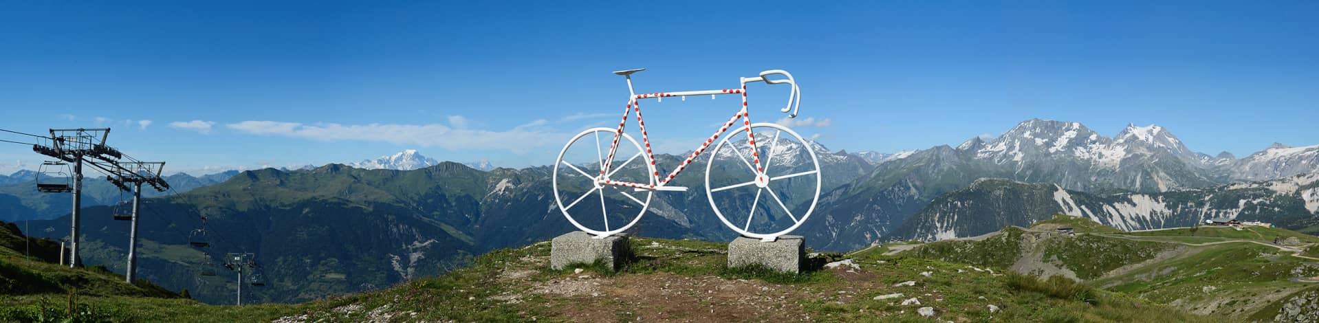 Panoramic view from Le Col de la Loze, situated between Courchevel and Méribel