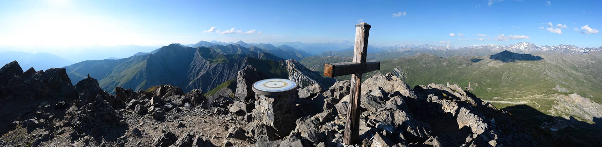 Panoramic view from Le Grand Perron des Encombres, Les Menuires