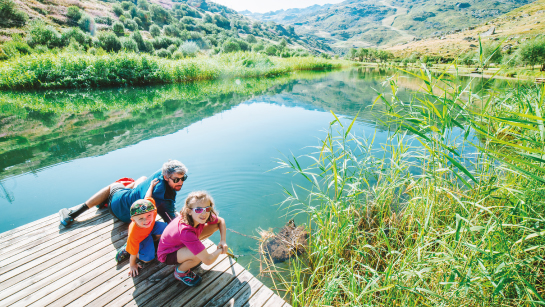 Plan de l'eau des Bruyères aux Menuires en famille