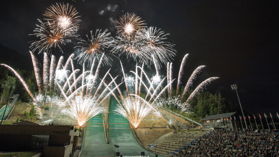 Fireworks in Courchevel, Les 3 Vallées