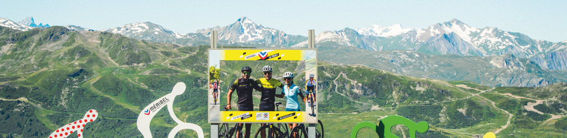 Cyclisme au col de la Loze entre Méribel et Courchevel dans Les 3 Vallées