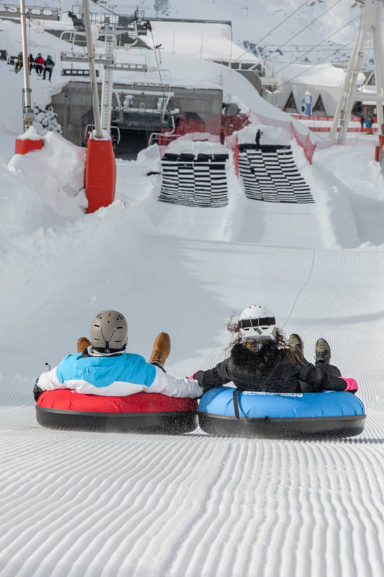 Snowtubing à Val Thorens dans Les 3 Vallées pour un super après-ski