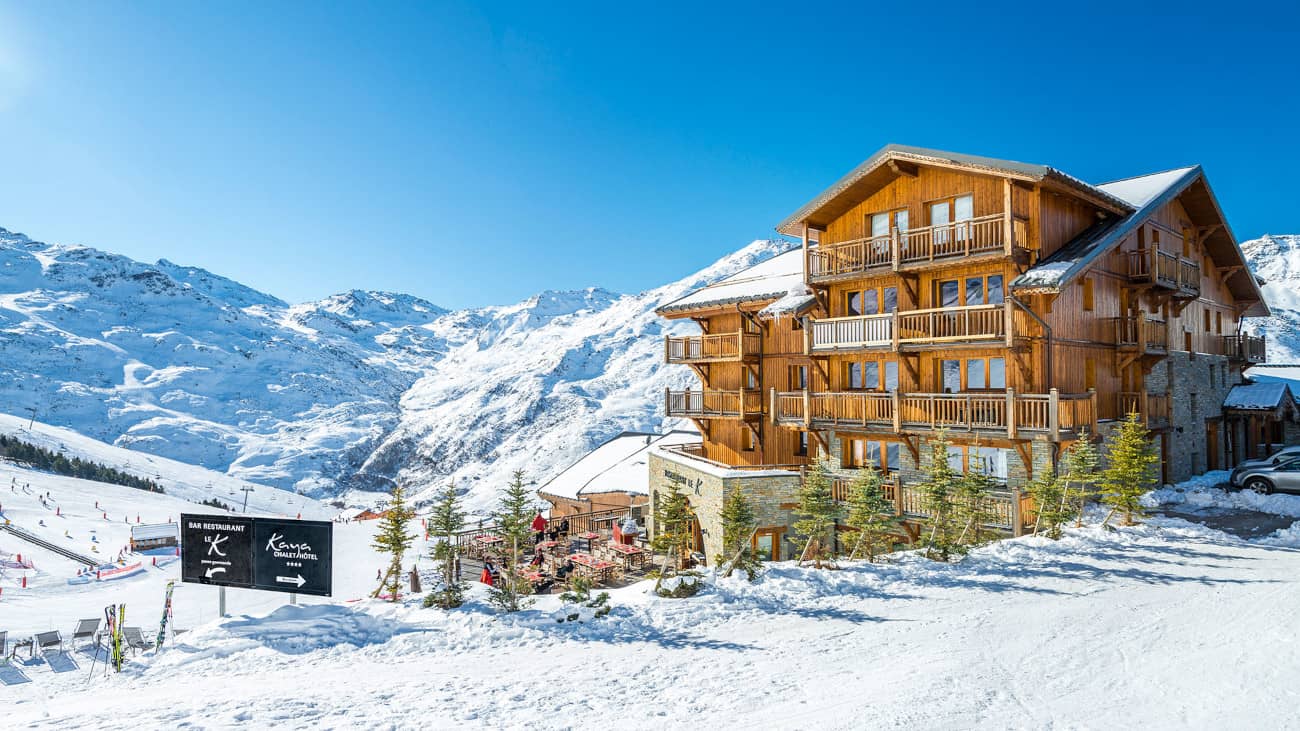 Hébergement dans Les 3 Vallées, hôtel le Kaya aux Menuires dans Les 3 Vallées