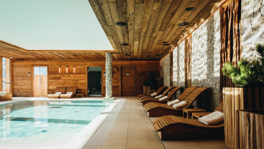 The Lodji Spa at the Alp' hotel in Saint-Martin-de-Belleville, in Les 3 Vallées