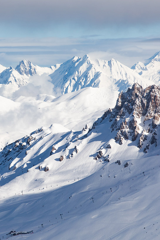 Les panoramas uniques des 3 Vallées, l'immensité du domaine skiable, le plus grand nombre de pistes reliées au monde