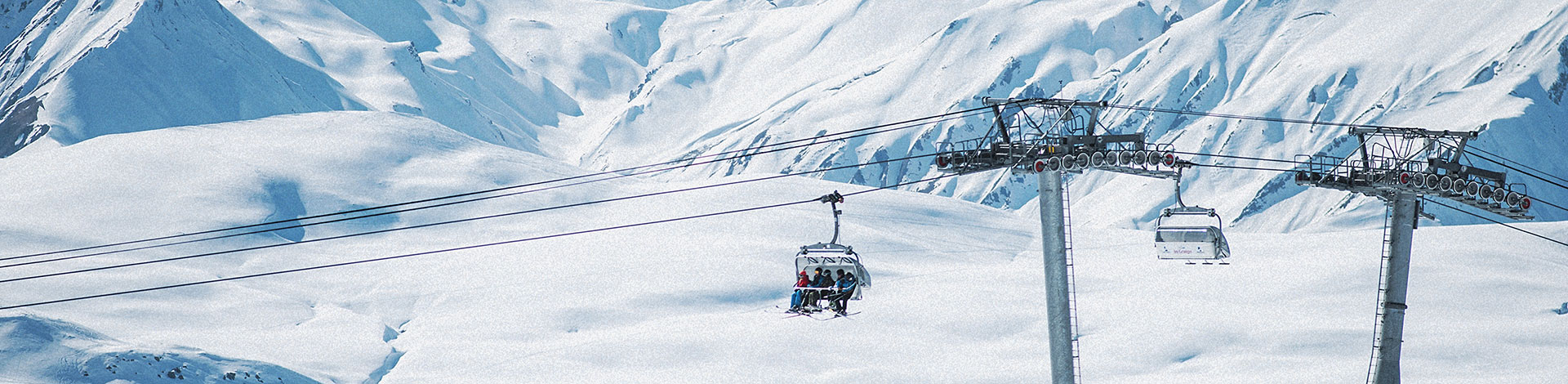 Chairlift in Les Menuires ski area