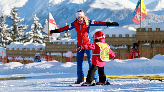 Individual children's ski lessons in Les 3 Vallées