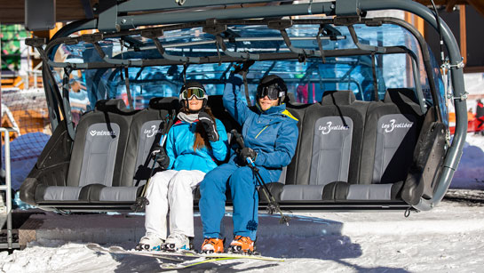 High-performance ski lift in Meribel