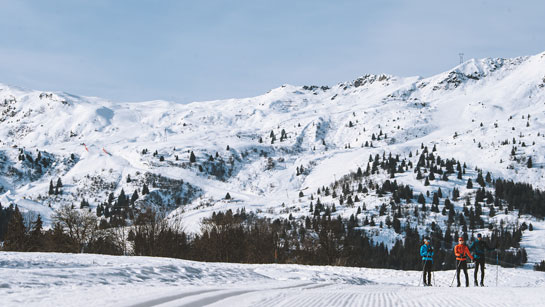 Cross-country skiing in Les 3 Vallées