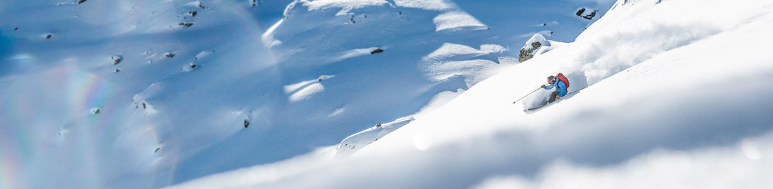 The joys of gravity thanks to Freeride activity in Les 3 Vallées