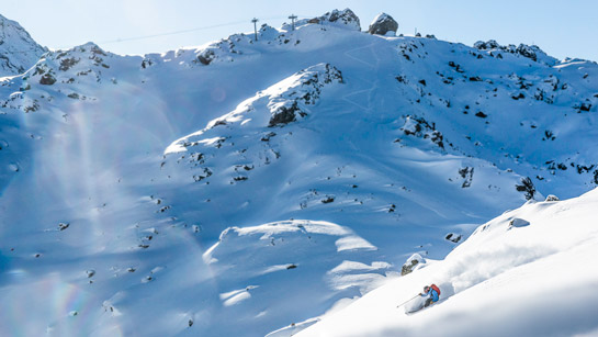 Ski freeride, hors-piste dans Les 3 Vallées, un domaine XXL