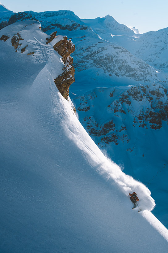 Ski freeride à Méribel