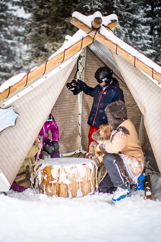 Piste des Inuits, à Méribel au cœur des 3 Vallées, un des nombreux espaces ludiques des 3 Vallées. Des souvenirs mémorables !