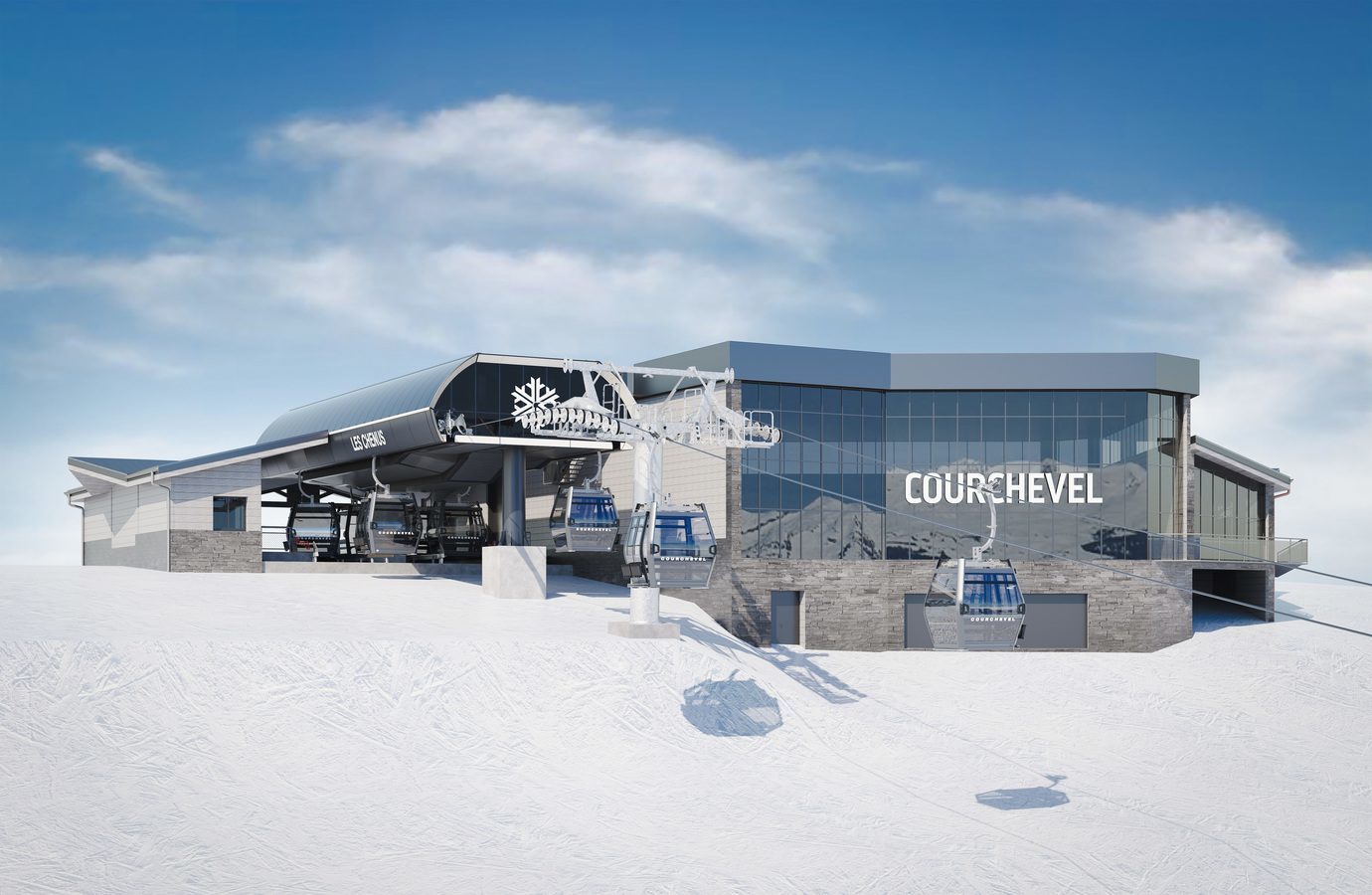 Neue Chenus-Gondelbahn in Courchevel in Les 3 Vallées